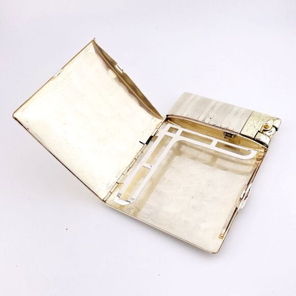 Elgin America Lite-o-matic Magic Action Cigarette Case In Original Box c1948 MCM - Picture 4 of 8